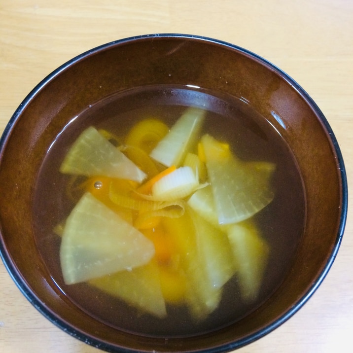 残り野菜で 炒めないヘルシーけんちん汁 レシピ 作り方 By Pon0655 楽天レシピ